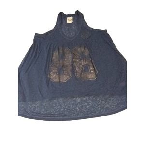 pink victoria secret blue burnout  Tank‎ Top Size L